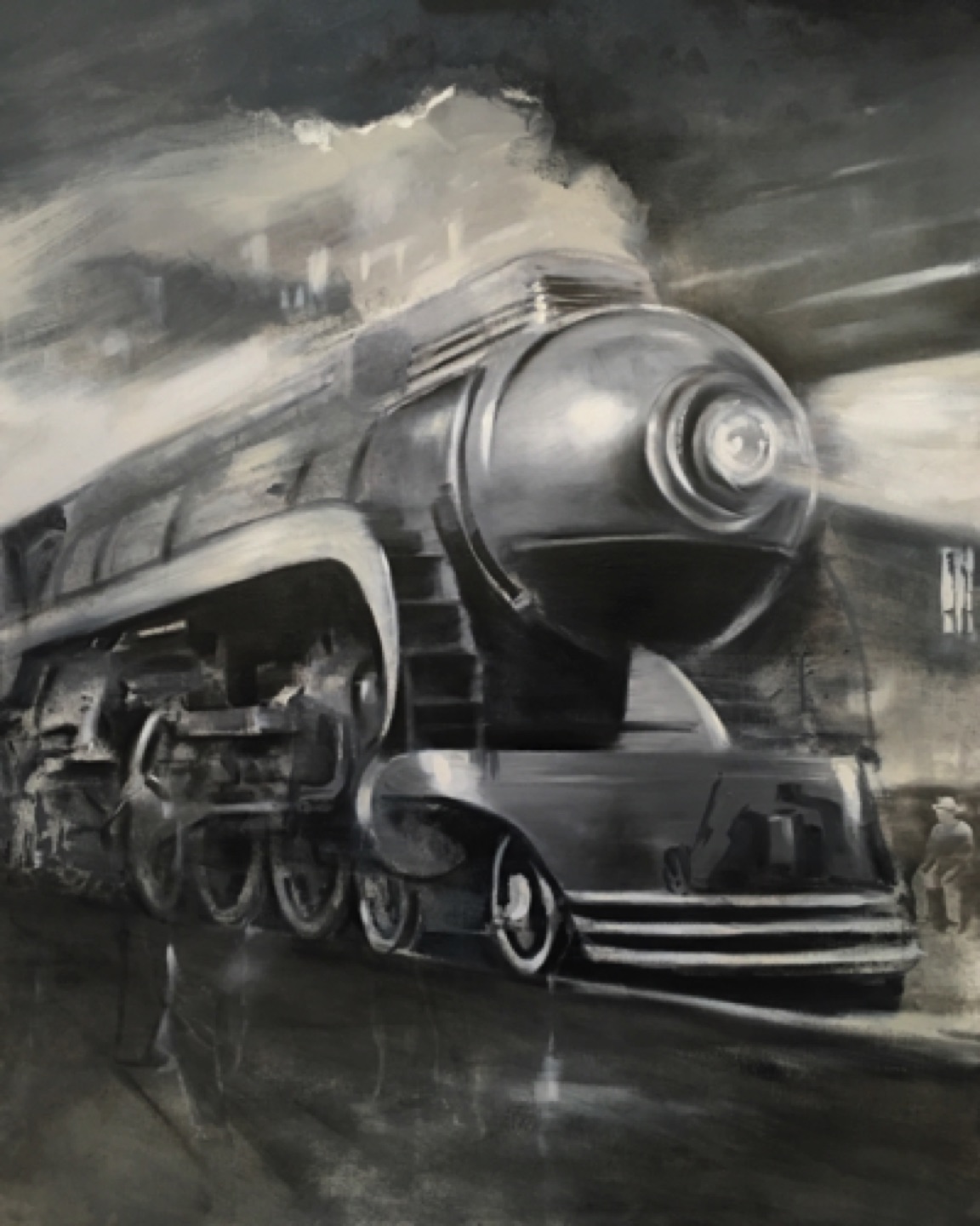 Gregg Chadwick
Night Train (The Tennessean)
60”x50” oil on linen 2016